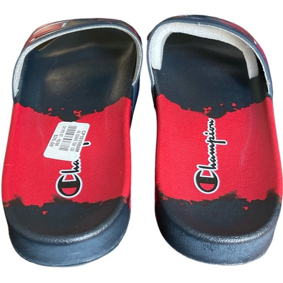Men’s Slides Size 13 Champion IPO Surf Turf Color Scarlet / Navy main image 9